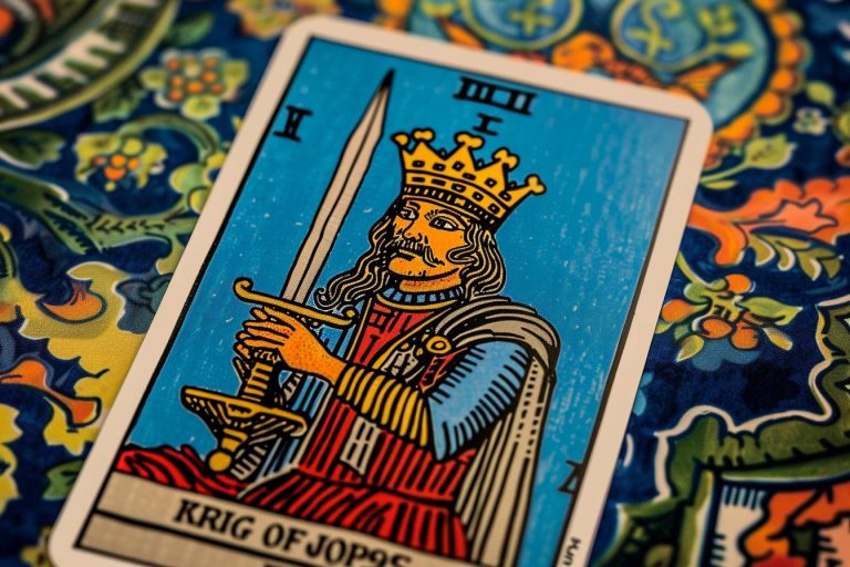 Tarologie : La signification de la carte du Roi d&rsquo;Épée dans le Tarot de Marseille