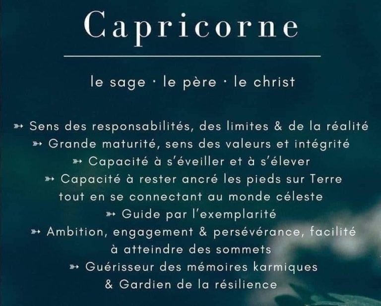 Que signifie le signe astrologique Capricorne ?